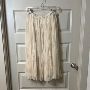H&M Cream A-Line Skirt